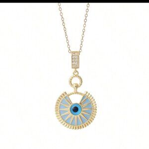 Elegant Evil Eye Gold plated Necklace for Women